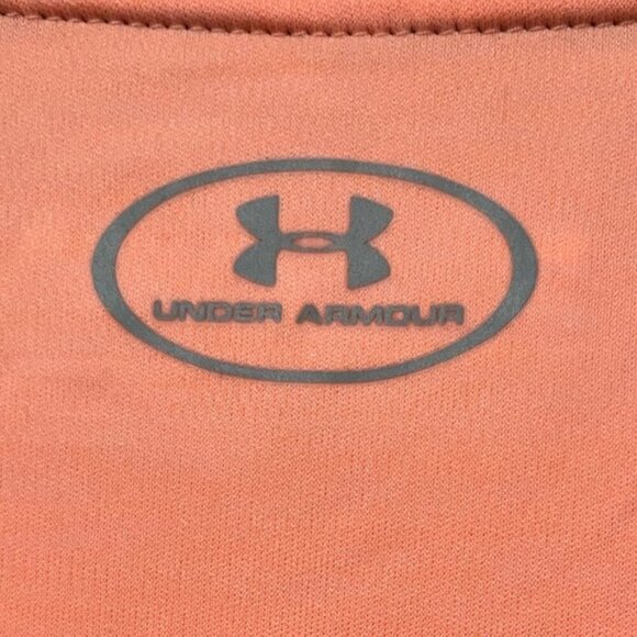 Under Armour Women’s HeatGear Coral Pink Short Sleeve T-Shirt - Size XL - Picture 8 of 12